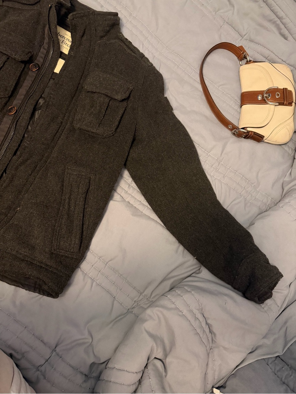 Wool Utility Jacket - grey
